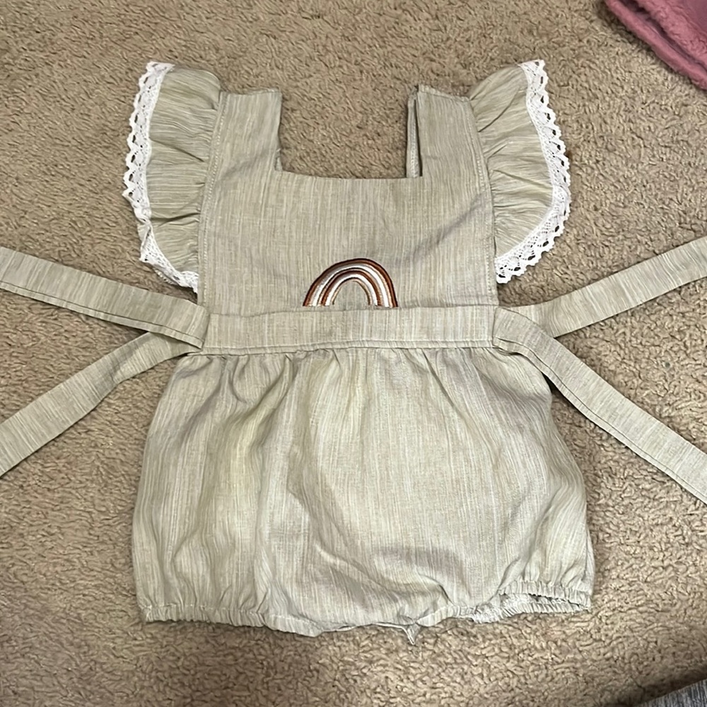 Rainbow baby romper
